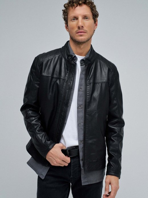 Herren Lederjacke - Biker
