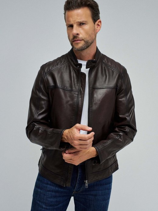 Herren Lederjacke - Biker