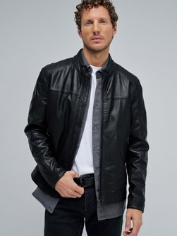 Herren Lederjacke - Biker