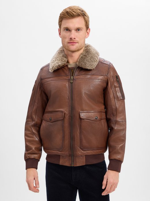 Herren Lederjacke - Snowprop