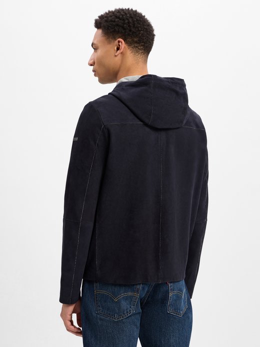 Herren Lederjacke aus Ziegenvelours