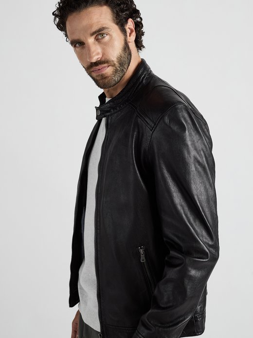 Herren Lederjacke