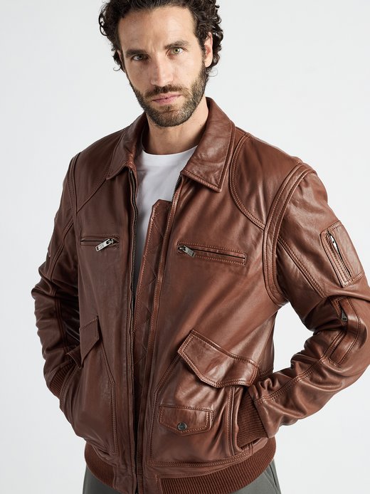 Herren Lederjacke