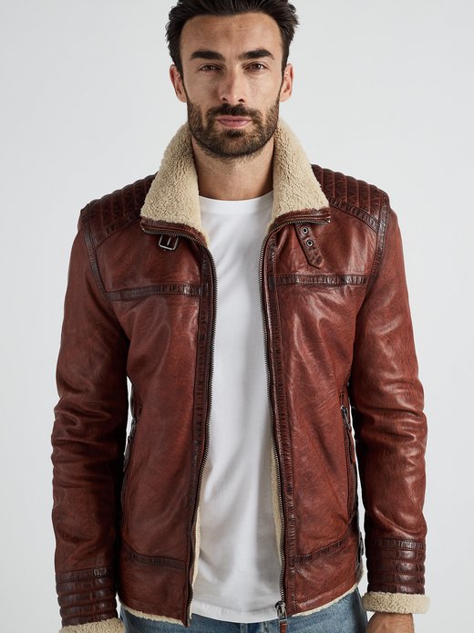 Herren Lederjacke