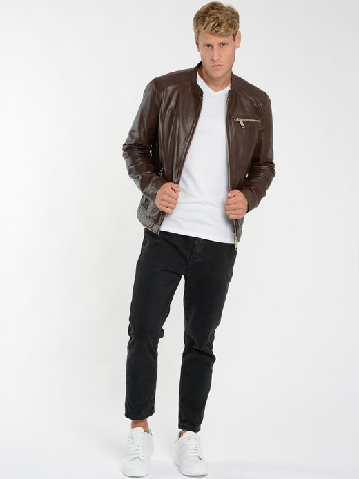 Herren Lederjacke