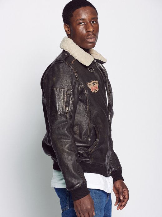 Herren Lederjacke