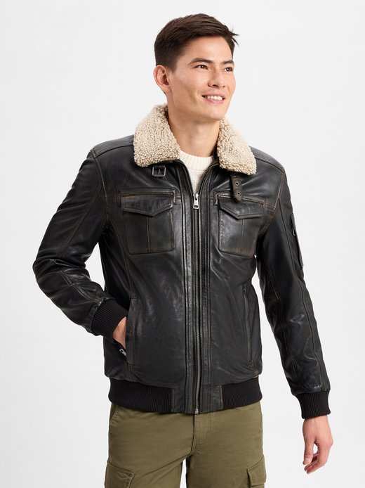 Herren Lederjacke
