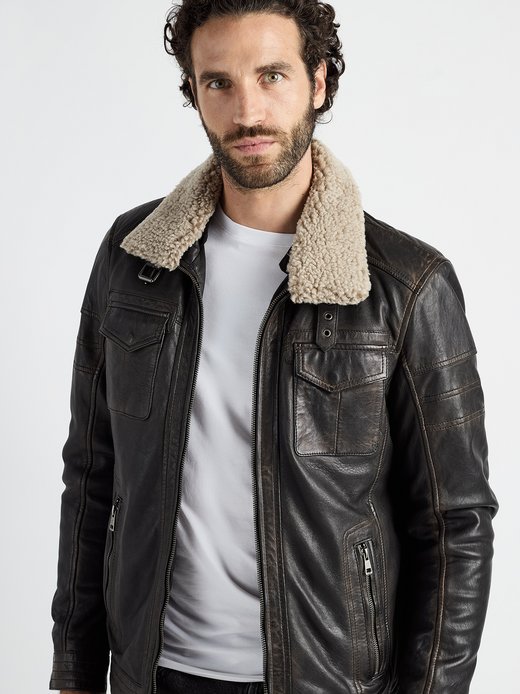 Herren Lederjacke