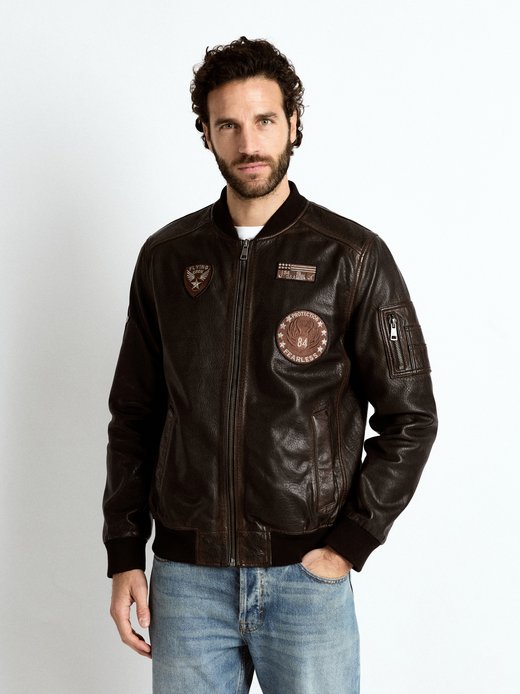 Herren Lederjacke