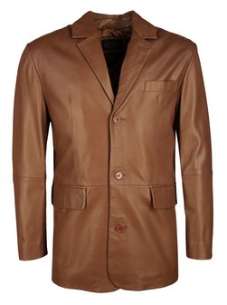 Artikelbild Herren Lederjacke von JCC in cognac uni