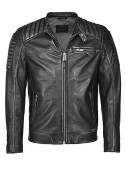 Artikelbild Herren Lederjacke von Mustang in schwarz uni