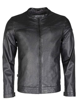 Artikelbild Herren Lederjacke von Maze in schwarz uni