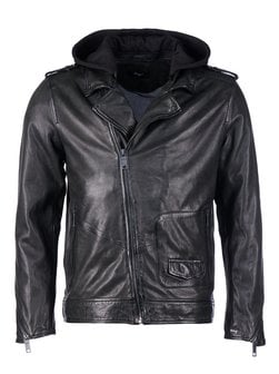 Artikelbild Herren Lederjacke von Maze in schwarz uni