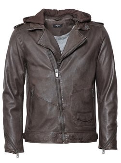 Artikelbild Herren Lederjacke von Maze in braun uni