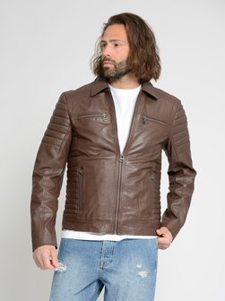 Artikelbild Herren Lederjacke von Maze in kastanie uni