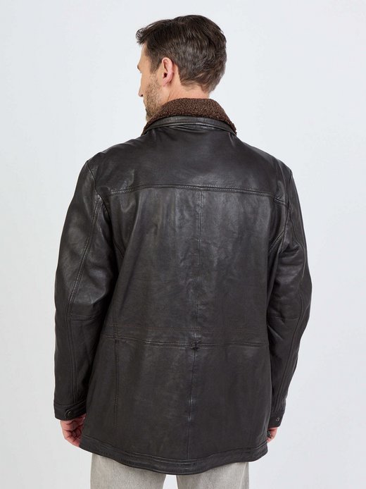 Herren Ledermantel