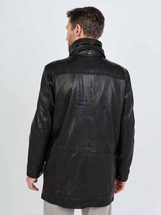 Herren Ledermantel