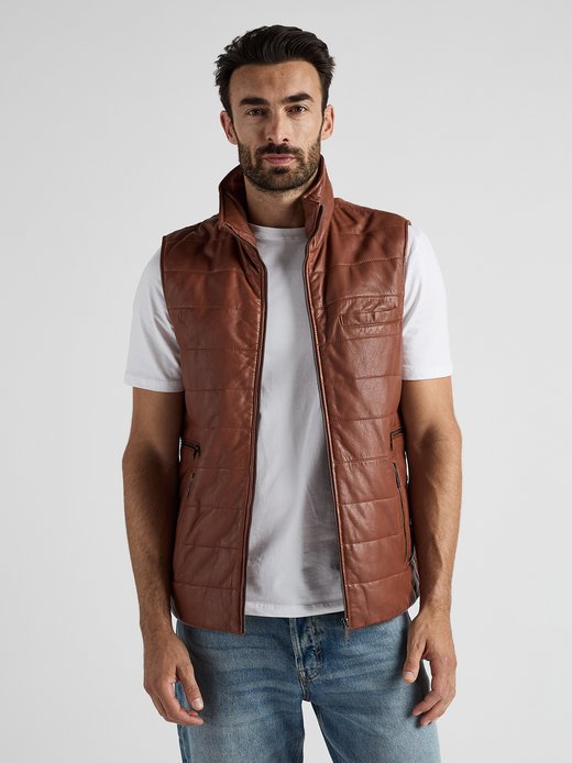 Herren Lederweste