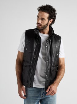 Herren Lederweste