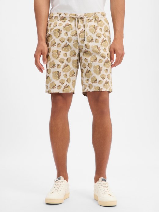 Herren Leinen-Mix-Shorts