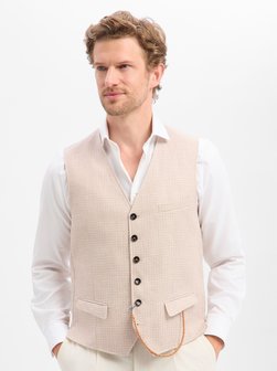 Herren Leinen-Weste mit Wolle - Mitch