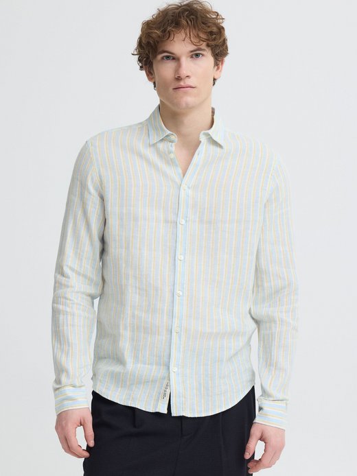 Herren Leinenhemd - CFRissa Linen Striped