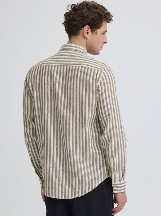 Herren Leinenhemd - CFRissa Linen Striped