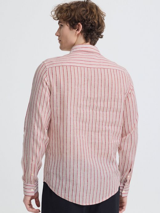 Herren Leinenhemd - CFRissa Linen Striped