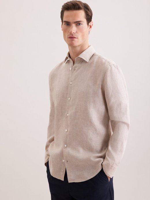 Herren Leinenhemd - Regular Fit