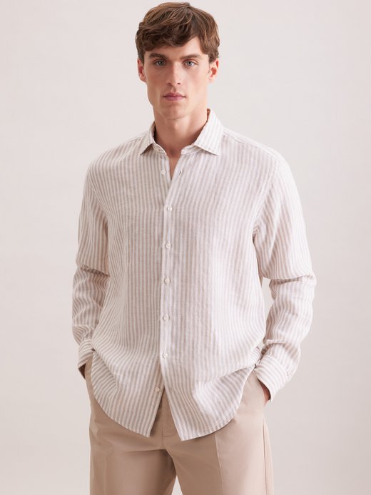 Herren Leinenhemd - Regular Fit