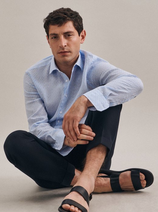 Herren Leinenhemd - Shaped Fit
