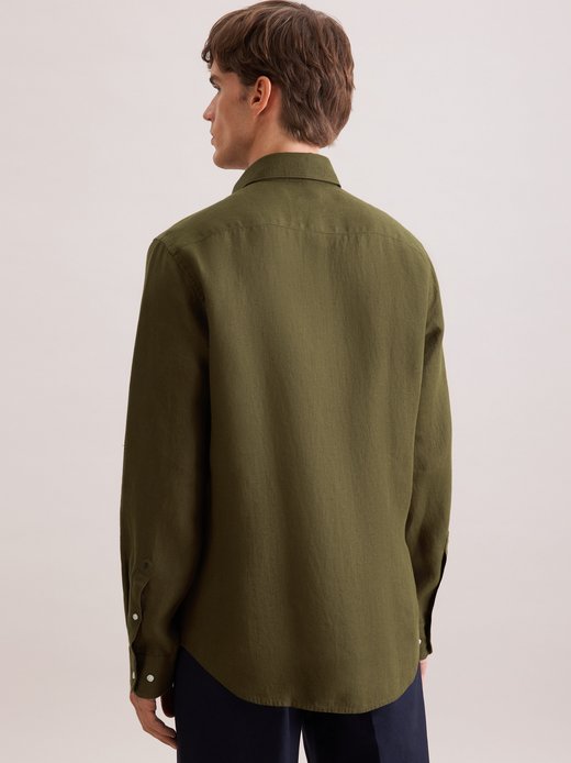 Herren Leinenhemd - Shaped Fit