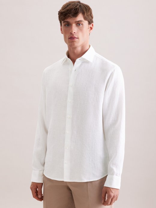 Herren Leinenhemd - Shaped Fit