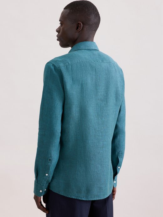 Herren Leinenhemd - Shaped Fit