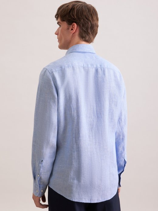 Herren Leinenhemd - Shaped Fit