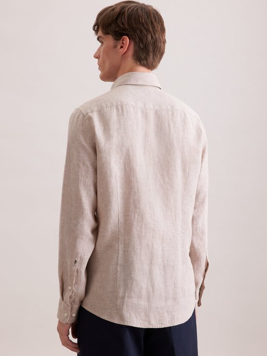 Herren Leinenhemd - Shaped Fit