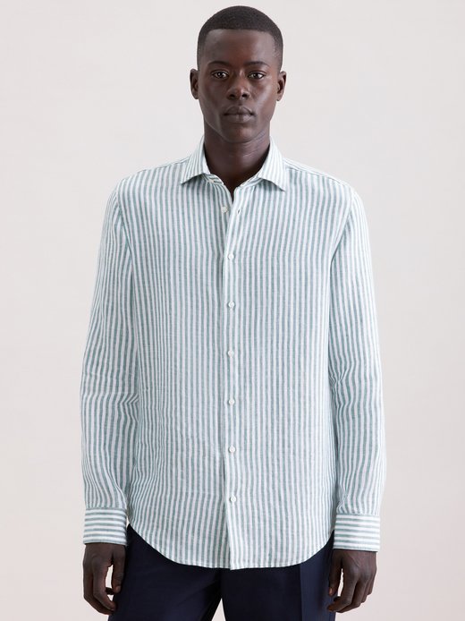 Herren Leinenhemd - Shaped Fit