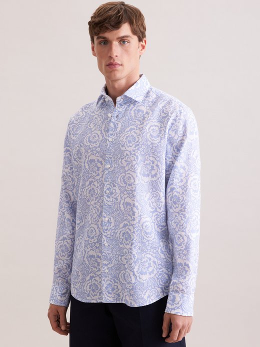 Herren Leinenhemd - Shaped Fit