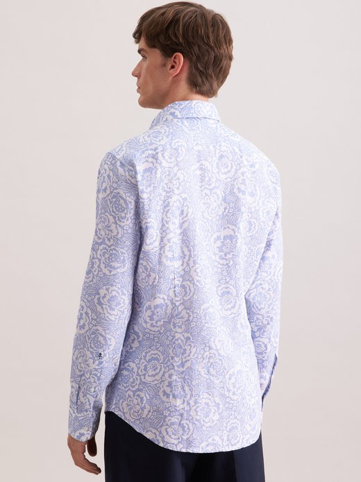 Herren Leinenhemd - Shaped Fit