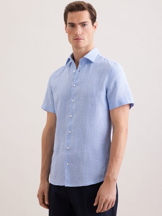 Herren Leinenhemd - Shaped Fit