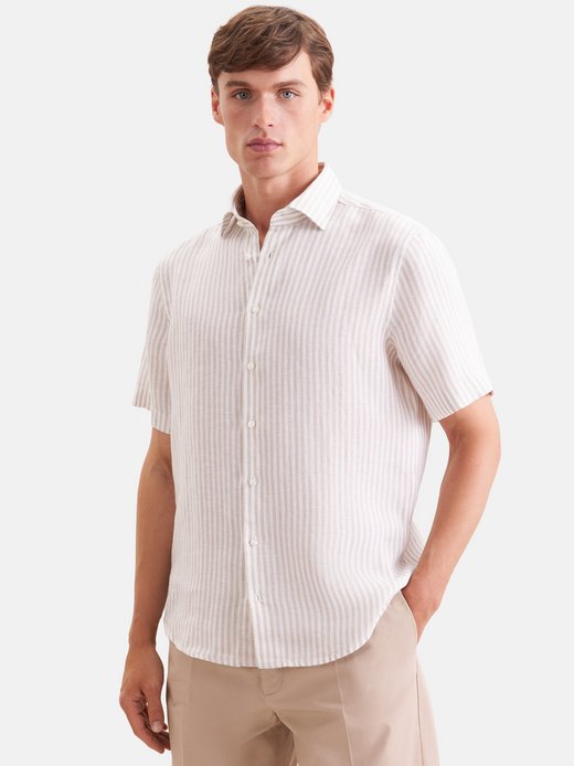 Herren Leinenhemd - Shaped Fit