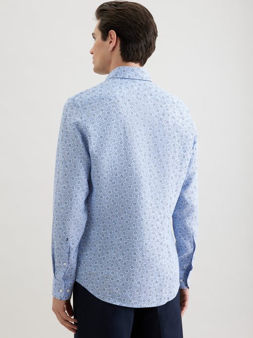 Herren Leinenhemd - Shaped Fit