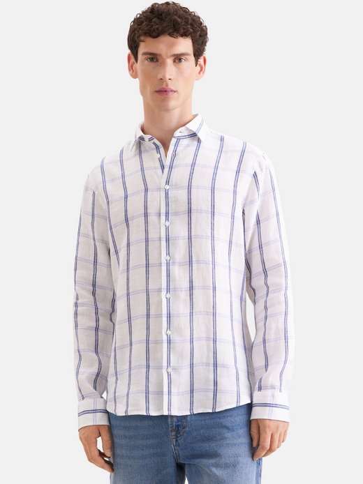 Herren Leinenhemd - Shaped Fit
