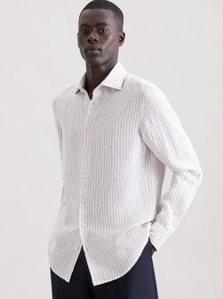 Herren Leinenhemd - Shaped Fit