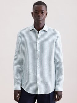 Herren Leinenhemd - Shaped Fit