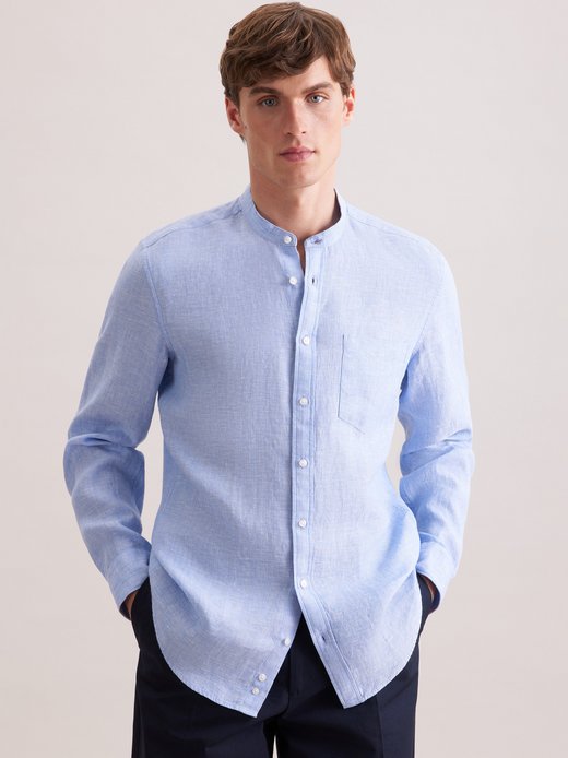 Herren Leinenhemd - Slim Fit