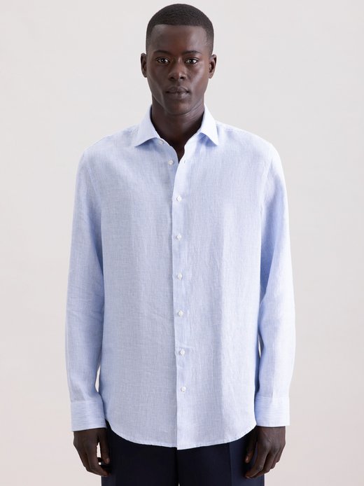 Herren Leinenhemd - Slim Fit