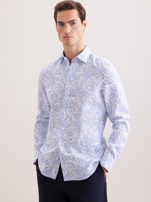 Herren Leinenhemd - Slim Fit