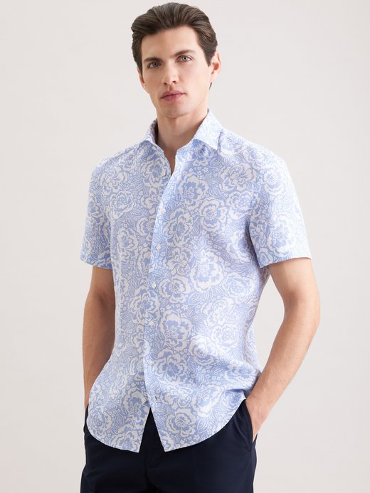 Herren Leinenhemd - Slim Fit