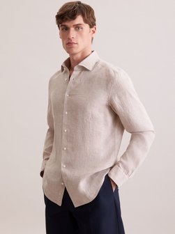 Herren Leinenhemd - Slim Fit